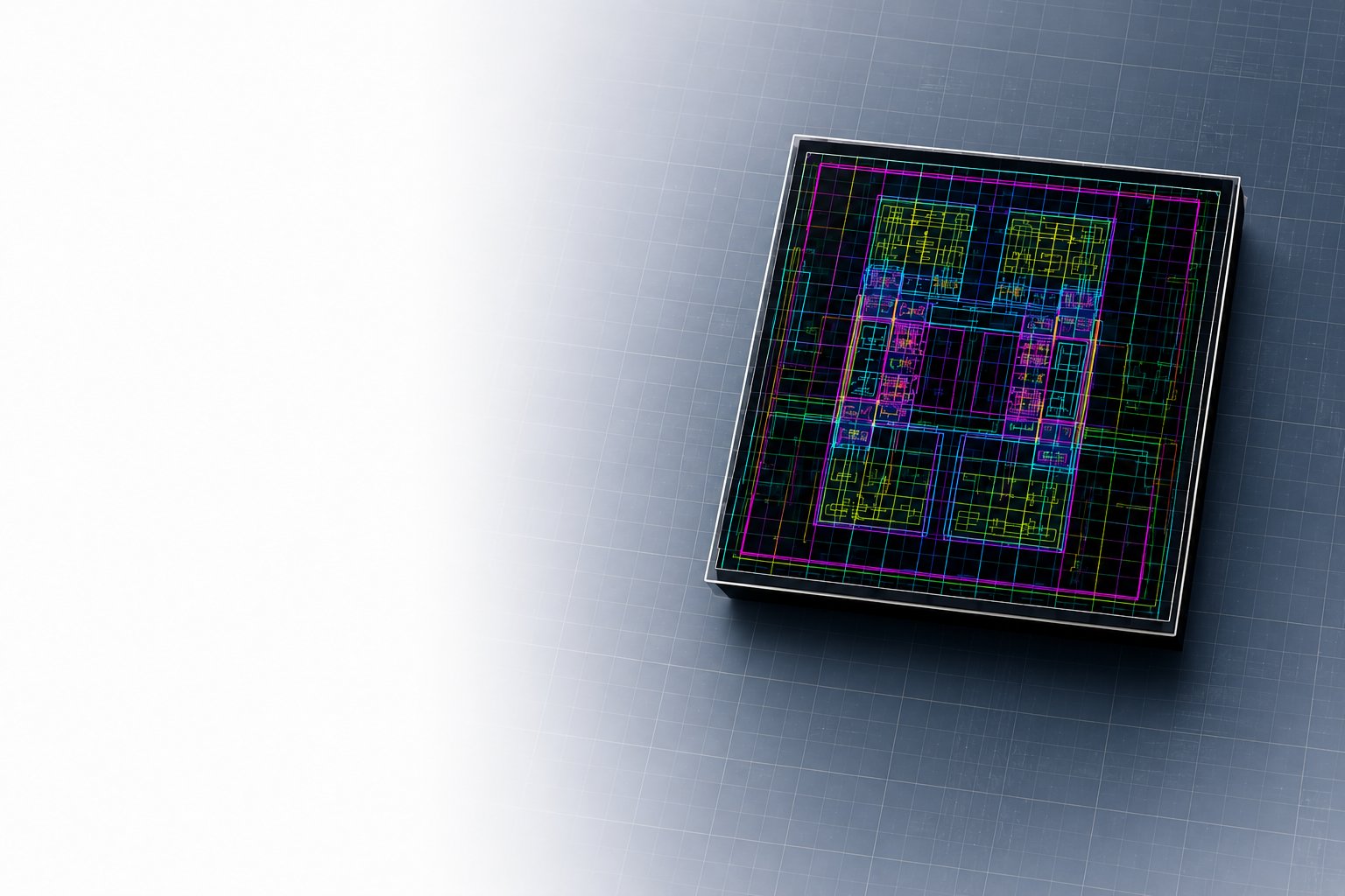 Chip design visualization representing Design for Test services